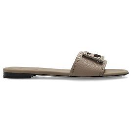 Fendi Chinelos de couro Marrom