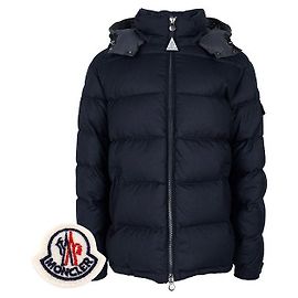 Moncler Giacca con cappuccio in piumino d'oca Montgenevre Navy Blu