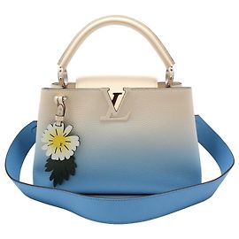Louis Vuitton Bolsa de Ombro Capucines PM em couro taurillon Azul