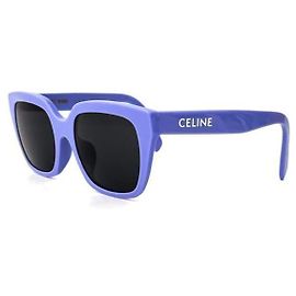 Céline Monochrome Square Acetate Sunglasses Violet Purple