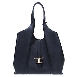 Tod's Timeless Leather Shopper Bag Medium Black