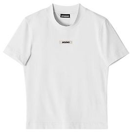 Jacquemus Camiseta Logo Le Gros Grain Grogain para mujer Plata