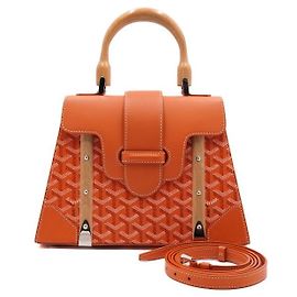 Goyard Saco Tote e Bolsa de Ombro Crossbody Saigon PM Laranja Laranja