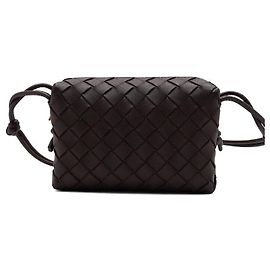 Bottega Veneta Mini borsa a tracolla e borsa a spalla Loop Camera Bag Intrecciato marrone Marrone