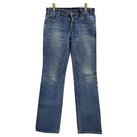 Céline Pearl Dark Union Wash Denim Pants Blue