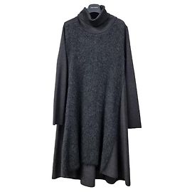 Louis Vuitton Abito lungo in mohair e alpaca Nero