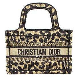 Dior Mizza Leopard Book Tote Mini Bag Multicolor