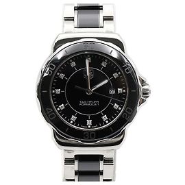 Tag Heuer Orologio FORMULA da donna in acciaio Quartz con diamanti Nero