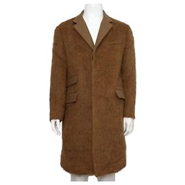 Marni Cappotto lungo Chester da uomo in pelliccia marrone Marrone