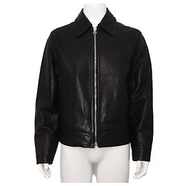 Hugo Boss Men's Black Leather Jacket Black