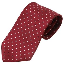 Gucci Diamond Pattern Tie Red Red