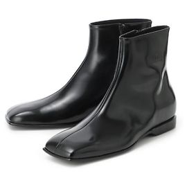 Botas de couro Maison Martin Margiela pretas Preto