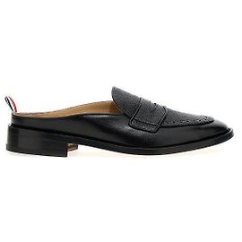 Thom Browne Varsity Grain Leather Penny Loafer Black