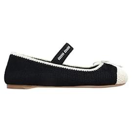 Miu Miu Sapatilhas de malha crochet Multicor