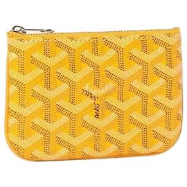 Goyard Sena Nano Pouch Yellow stamp Doré