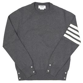 Thom Browne Men's Knit Stripe Brown