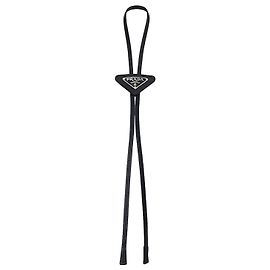 Prada Saffiano Leather Bolo Tie Black Black