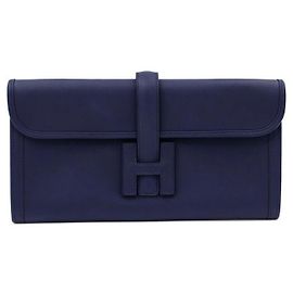 Hermès Clutch Gizeh Blu