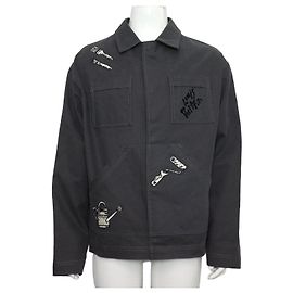 Louis Vuitton Multi Tool Embroidered Denim Jacket for Men Brown