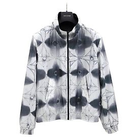 Louis Vuitton Monogram Shibori Reversible Mixed Leather Blouson Jacket Silvery
