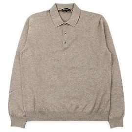 Loro Piana Klassischer Cashmere-Piqué-Strick für Herren Braun