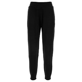 Moncler Pantaloni in cotone con patch logo Nero