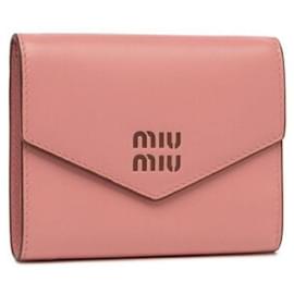 Miu Miu Small Leather Wallet Red