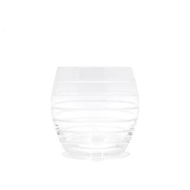 Hermès Fanfare Crystal Old Fashioned Glas-Set Weiß Weiß