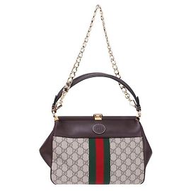 Gucci Borsa GG Supreme Bargo Small Top Handle stamp: Multicolore