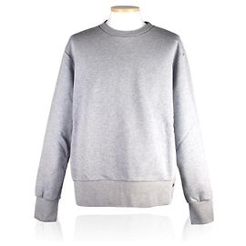 Thom Browne Jersey-Pullover mit Mittelstreifen am Rücken stamp: Silber
