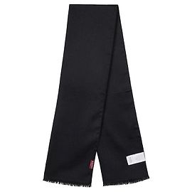 Gucci Sciarpa in lana e seta jacquard Nero