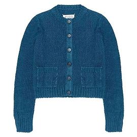 Maison Martin Margiela Basket Strickjacke Blau Blau
