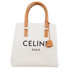 Céline Horizontal Cabas Tote Bag Weiß