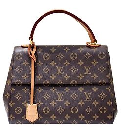 Louis Vuitton Cluny MM Tote Bag Multicolore Cloth Multiple colors