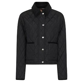 Burberry Kurze gesteppte Nylonjacke Braun