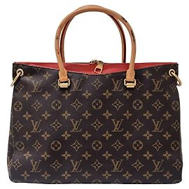 Bolsa tote Louis Vuitton Pallas preta de tecido Preto