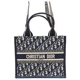 Dior Bolsa Book Tote Oblique em couro Small Multicor