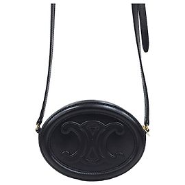 Céline Borsa a tracolla Cuir Triopé Oval Pearl Nero