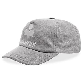Isabel Marant Tyron Logo Stoffhandschuhe Silber Silber