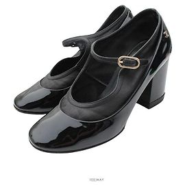 Chanel Lackschuhe Mary Jane in Schwarz Schwarz