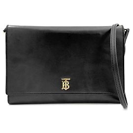 Burberry Borsa a tracolla in pelle Nero