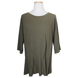 Dries Van Noten T-Shirt Olivengrün Braun