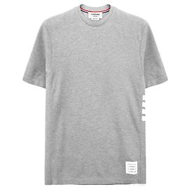 Thom Browne Side Stripe Short Sleeve T-Shirt Brown