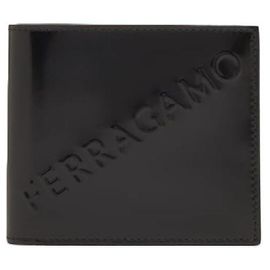 Salvatore Ferragamo Leather Wallet Black