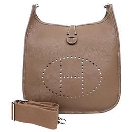 Hermès Evelyne Stamp Marron