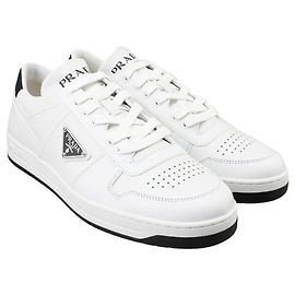Prada Downtown Sneakers White Black Silber