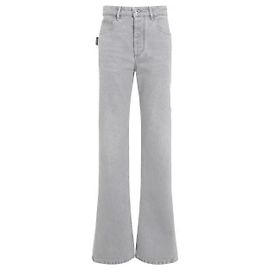 Bottega Veneta Hellgrau gewaschenes Flare Denim stamp: Silber