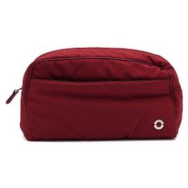 Loro Piana Red Voyager Nylon Women's Pouch Bag Red
