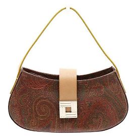 Etro Saco Tote em PVC com fivela prateada e padrão Paisley Multicor