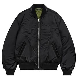 Tom Ford Satin Finish Bomber Jacket Black